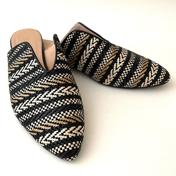 RESTRICTED Woven Mules Black Multi 9M - Picture 2 of 10